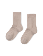 Basic Rib Short Socks - Old rose