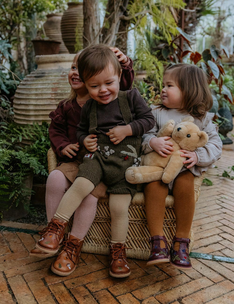 Petit Nord Blackberries T-Bar Scallop T-bars and Ballerinas Plum 075