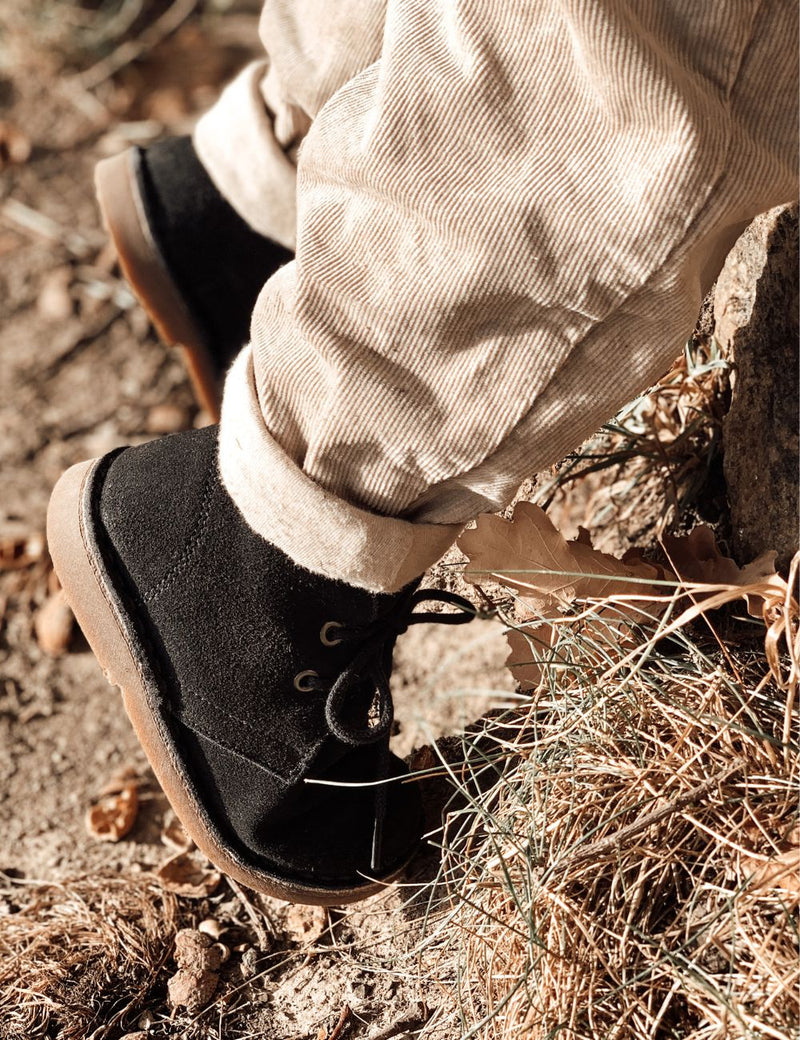 Petit Nord Desert Winter Boot Lace Winter Boots Navy Suede 038