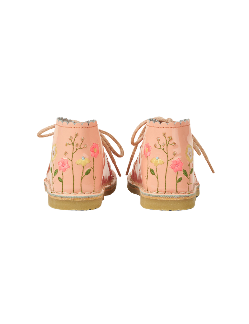 Petit Nord Flower Pop Scallop Boot Low Boot Shoes Blush 084