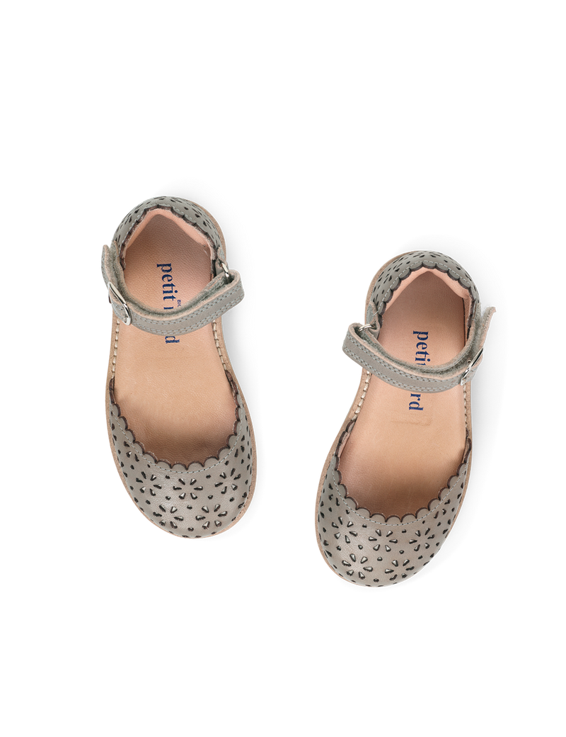 Petit Nord Ladida Flower Sandals Concrete 015