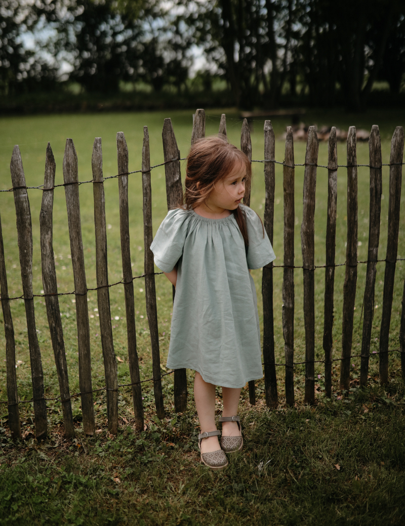 Petit Nord Ladida Flower Sandals Concrete 015