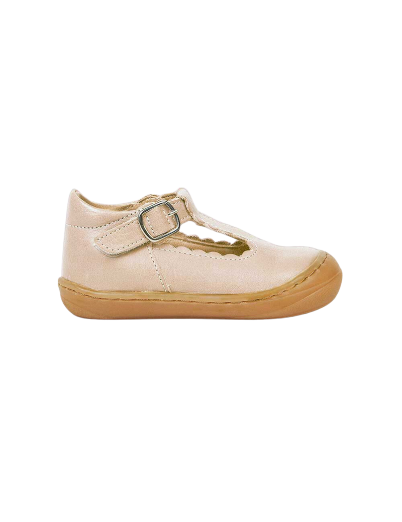 Petit Nord Scallop Cruiser T-bars and Ballerinas Cream 052